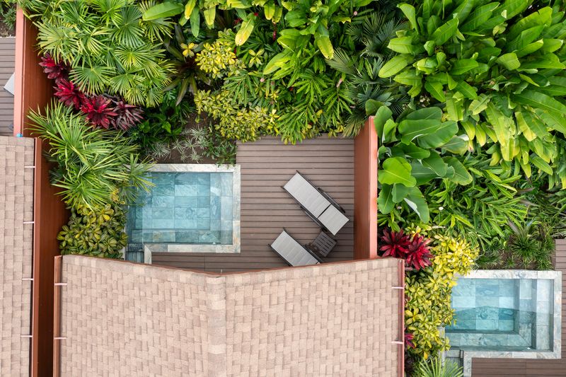 Premium villas, from above
