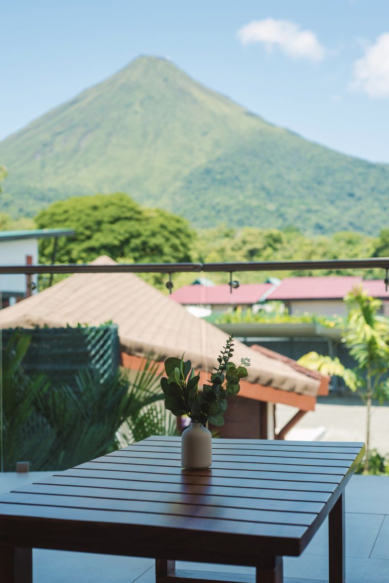 Volcano view from the terrace